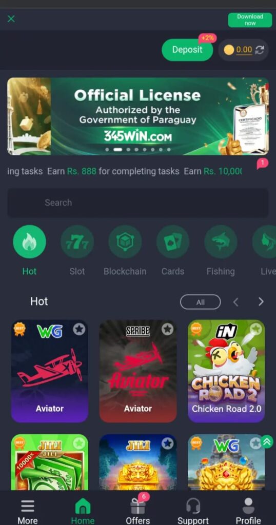 download and earn from 345Win Game
