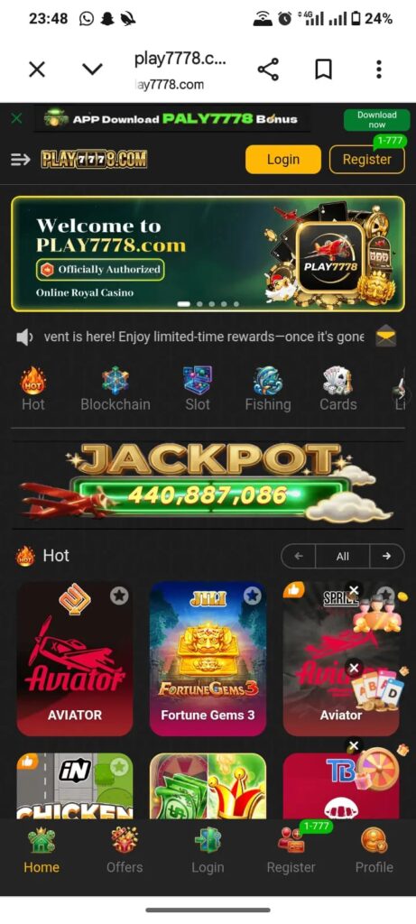 Play7778 Game is a new eraning platform.