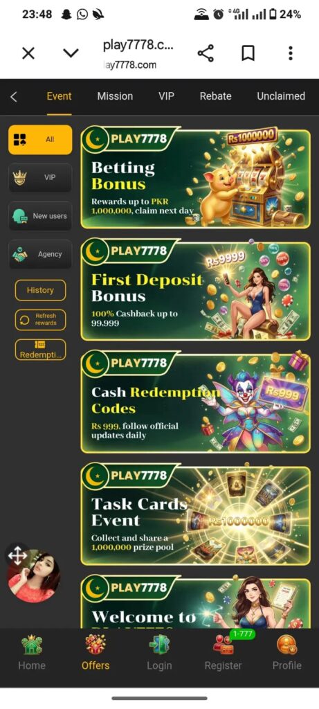 Download Play7778 Game and Win.