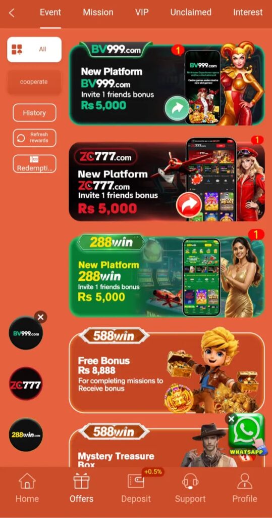 download 588Win Game and earn real money.
