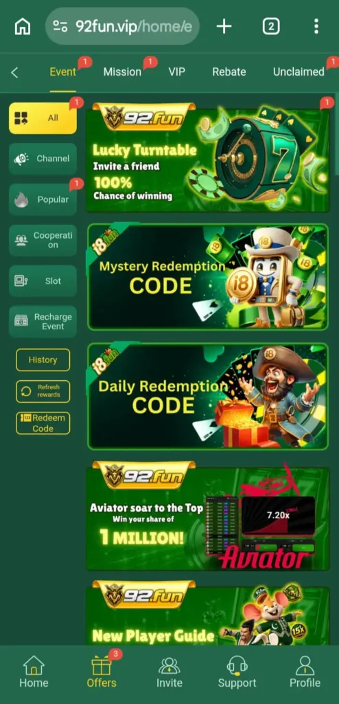 Download and earn from 92 fun Game
